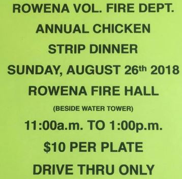 RVFD Chicken Dinner Benefit